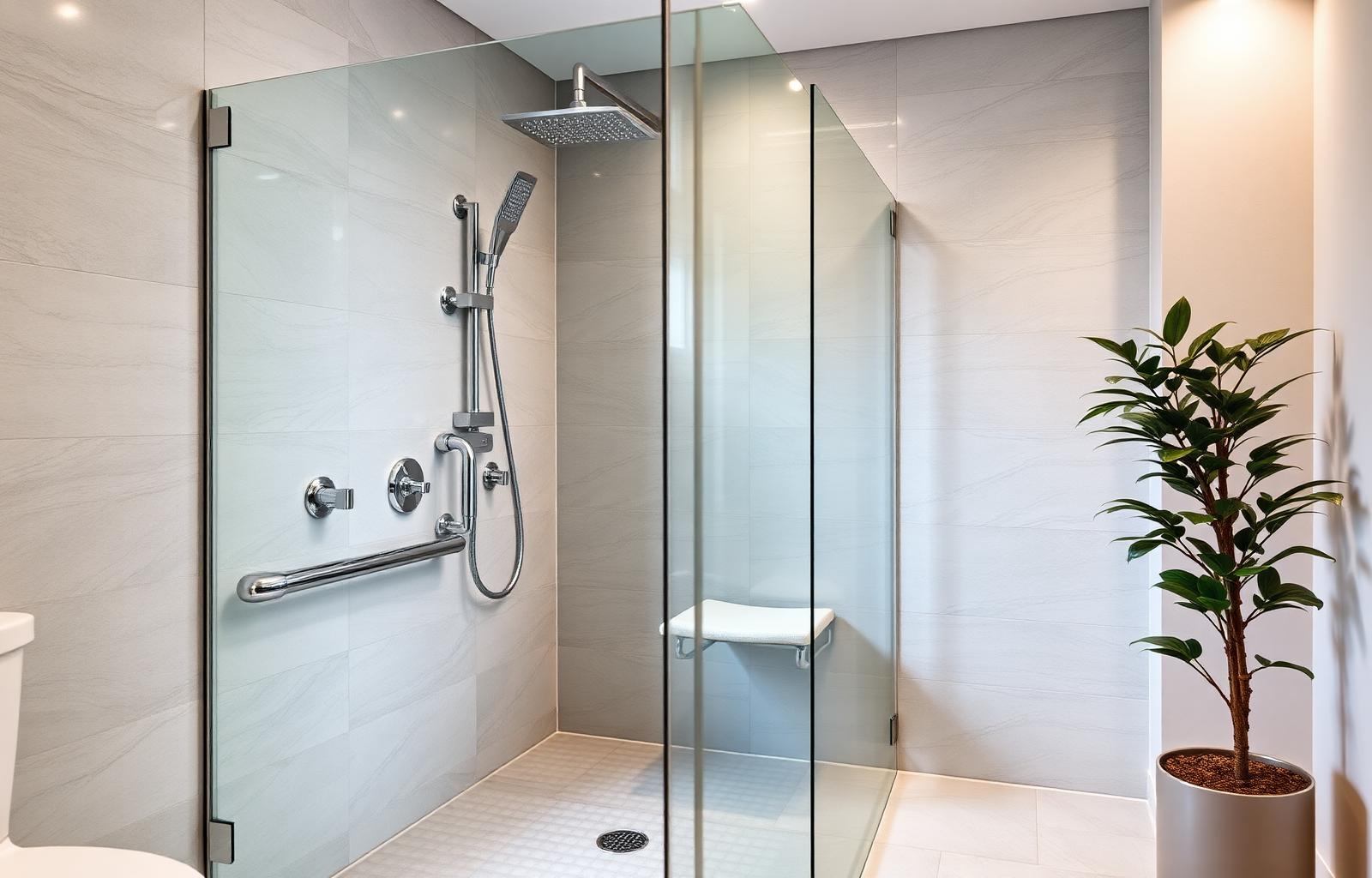 Douche sécurisée à l'italienne